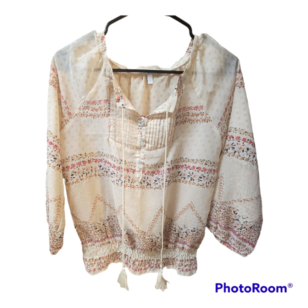 Delia's boho peasant blouse size small